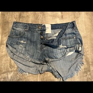 One Teaspoon Bandit Jean Shorts